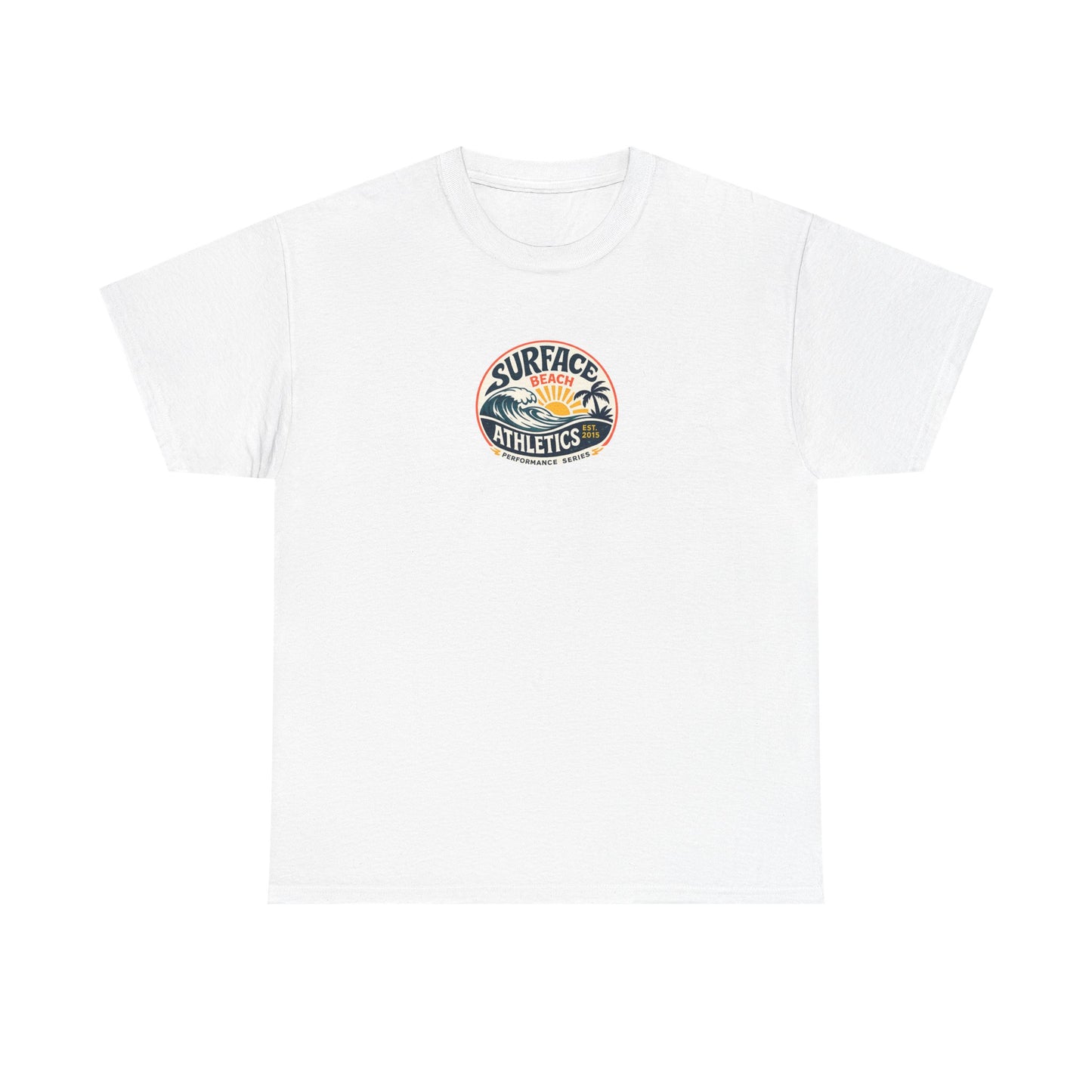 Surface Athletics Beach T‑Shirt — Vintage Surf Logo Tee