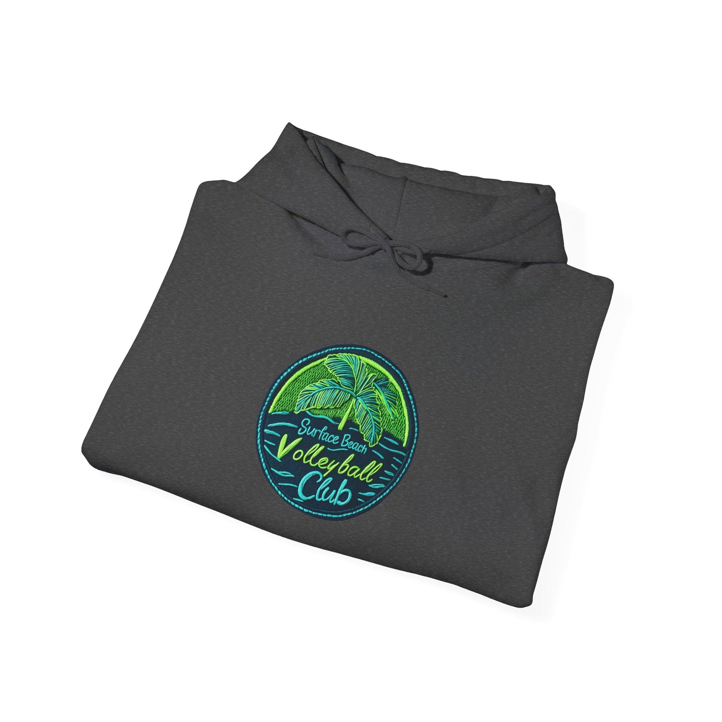 Palm Icon Surface Beach Volleyball Unisex Heavy Blend™ Hooded Sweatshirt