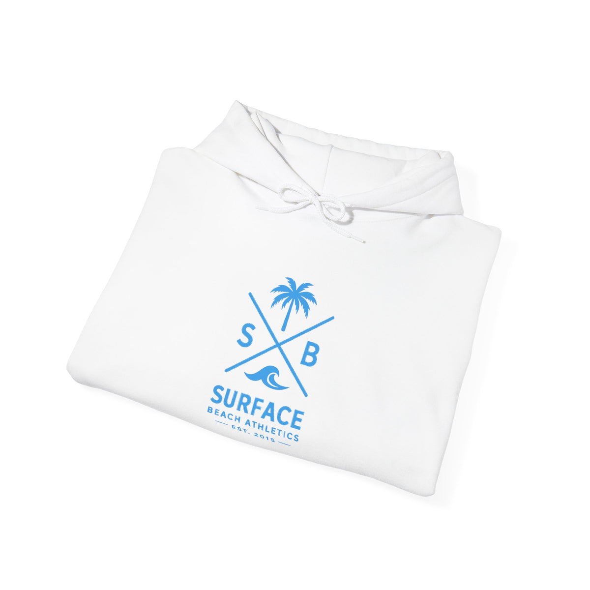 Surface Beach Athletics Hoodie — Palm Tree Surf Logo Pullover