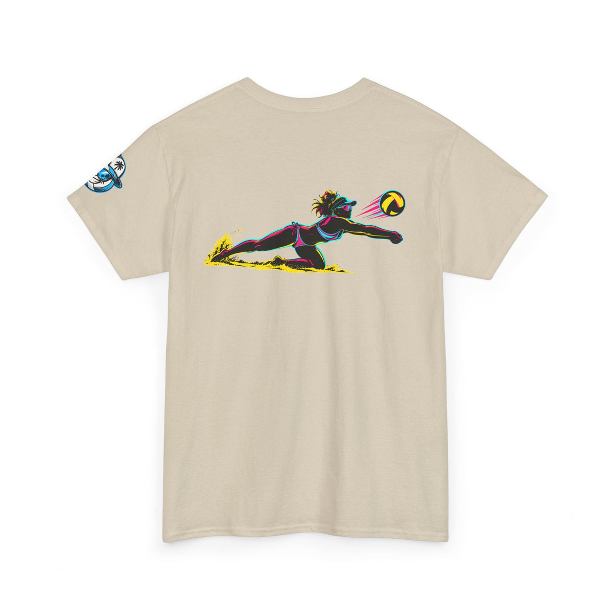 Beach Volleyball Tee — "Surface" Club Surf Sun Graphic Shirt