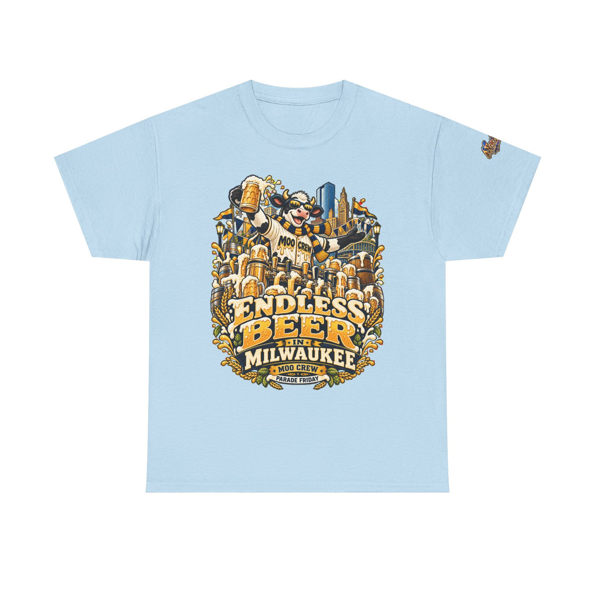 Moo Crew Endless Beer Milwaukee Graphic Tee