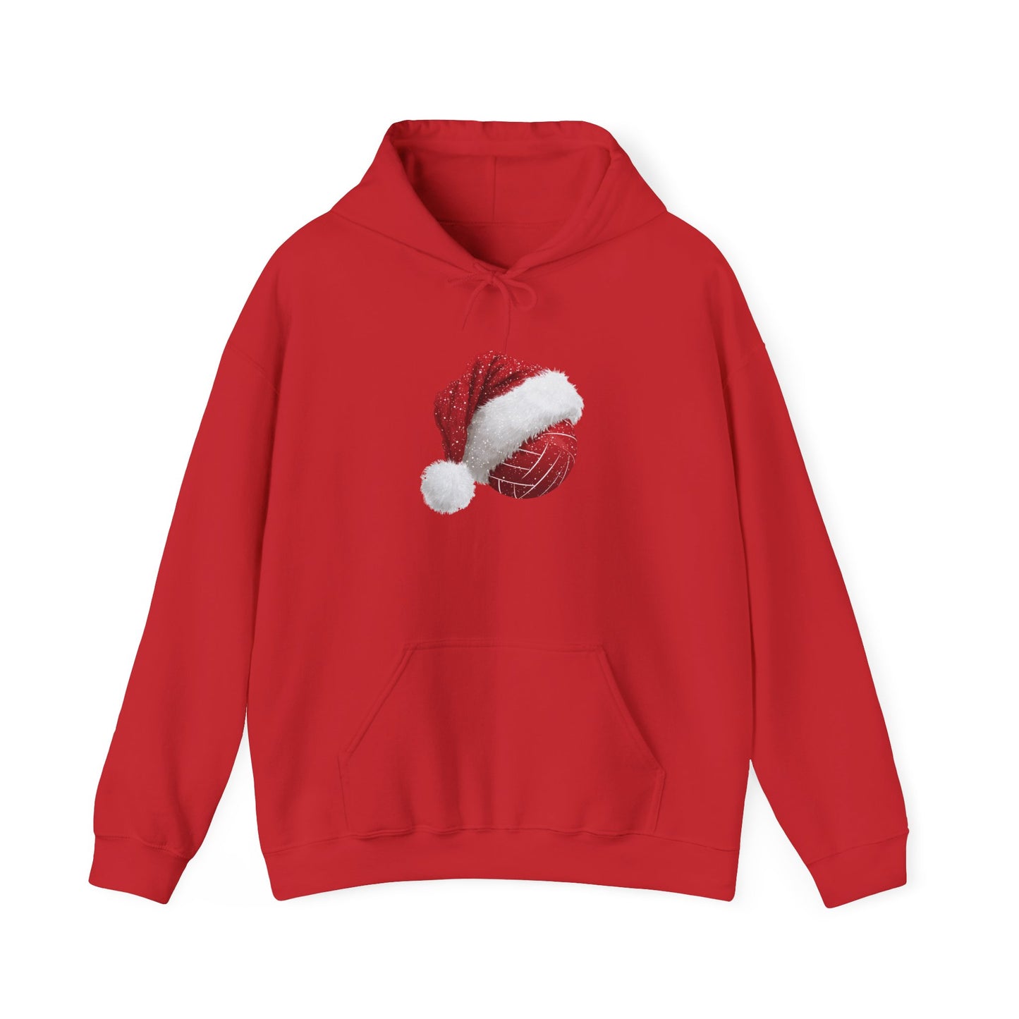 Volleyball Santa Hat Christmas Hoodie – Holiday Volleyball Sweatshirt