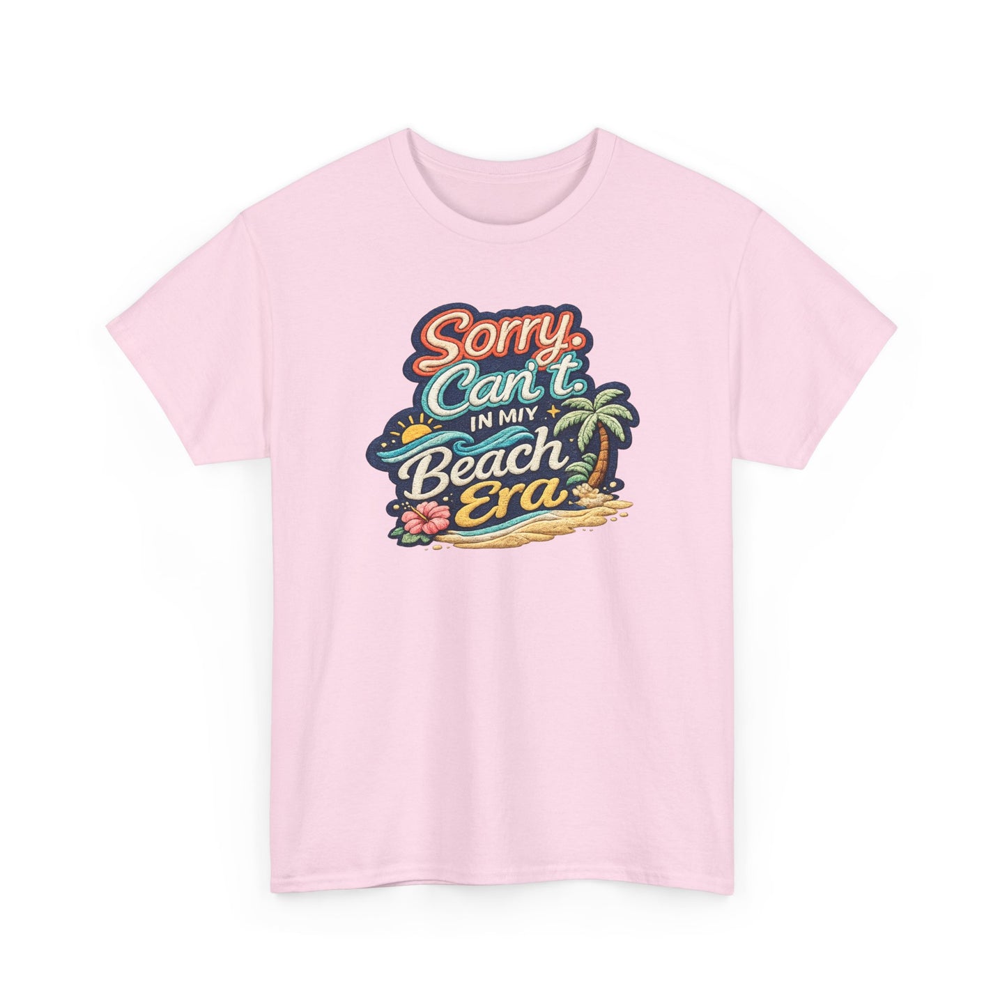 Sorry Can't, In My Beach Era Tee — Retro Tropical Palm Beach Vacation T‑Shirt