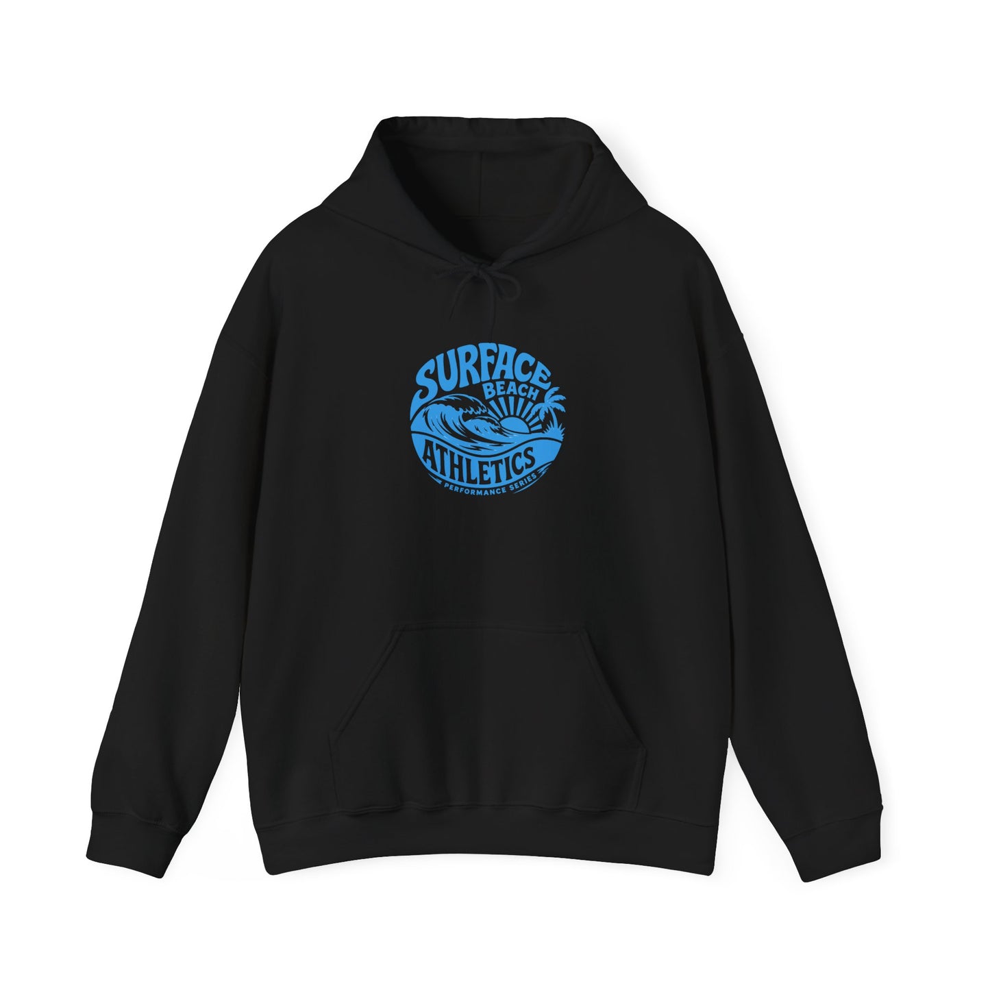 Surface Beach Athletics Hoodie — Coastal Wave Surf Club Sweatshirt