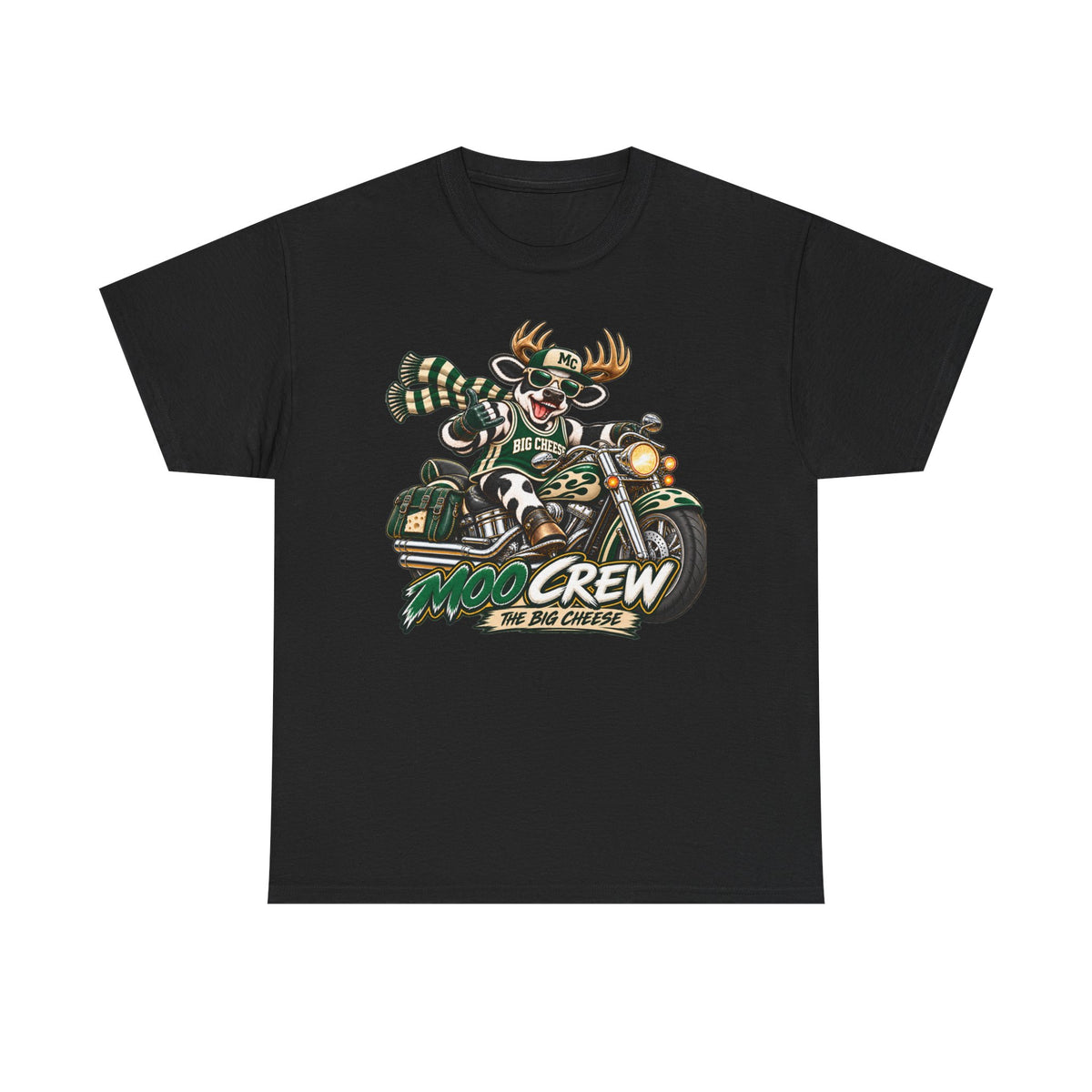 Moo Crew The Big Cheese Retro WI Teams Graphic Tee