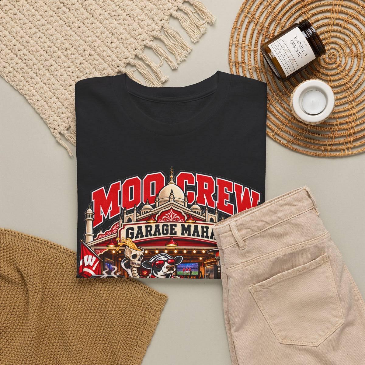 Moo Crew Garage Mahal Game Day Tailgate Graphic Tee