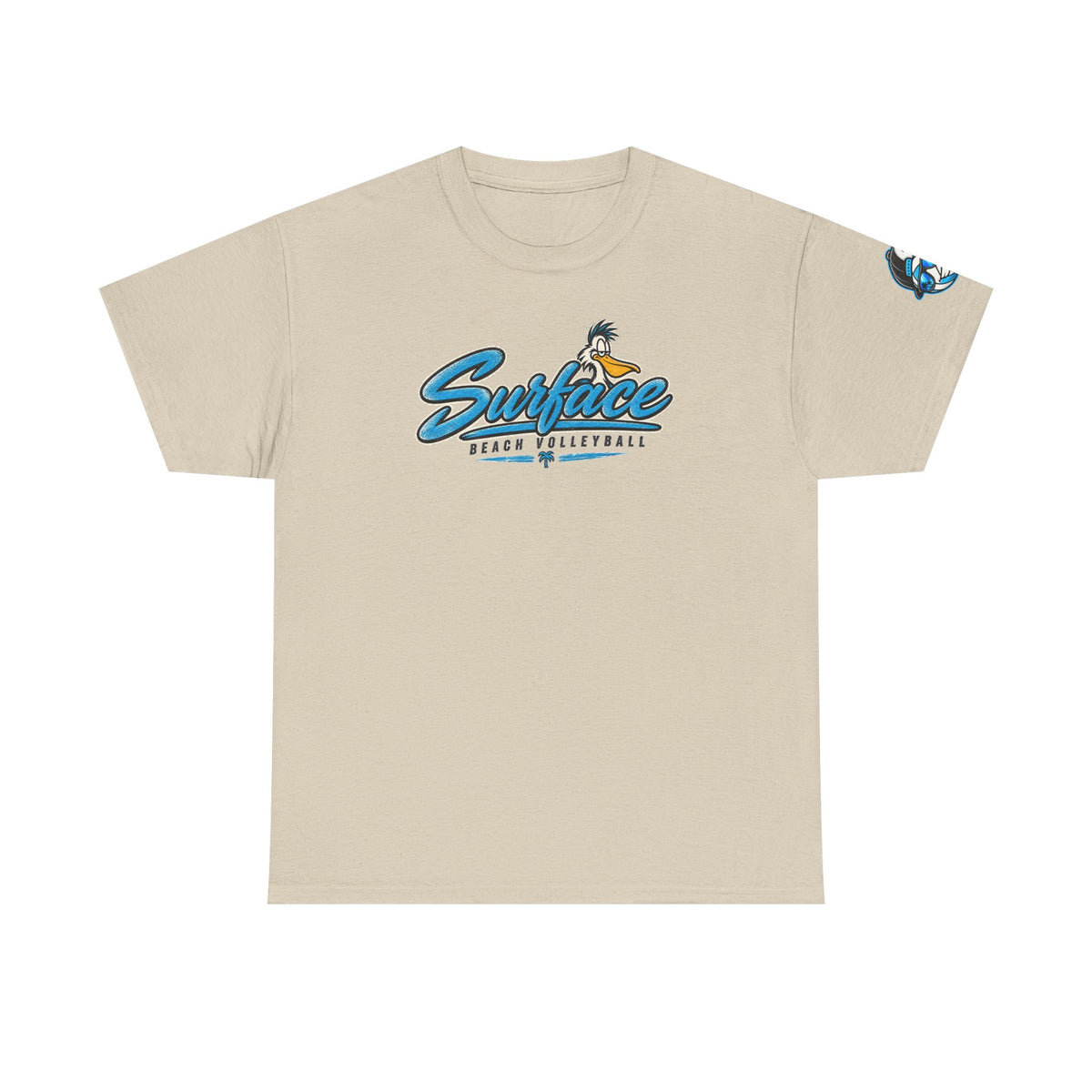 Surface Mascot T-Shirt — Retro Beach Surf Logo Tee