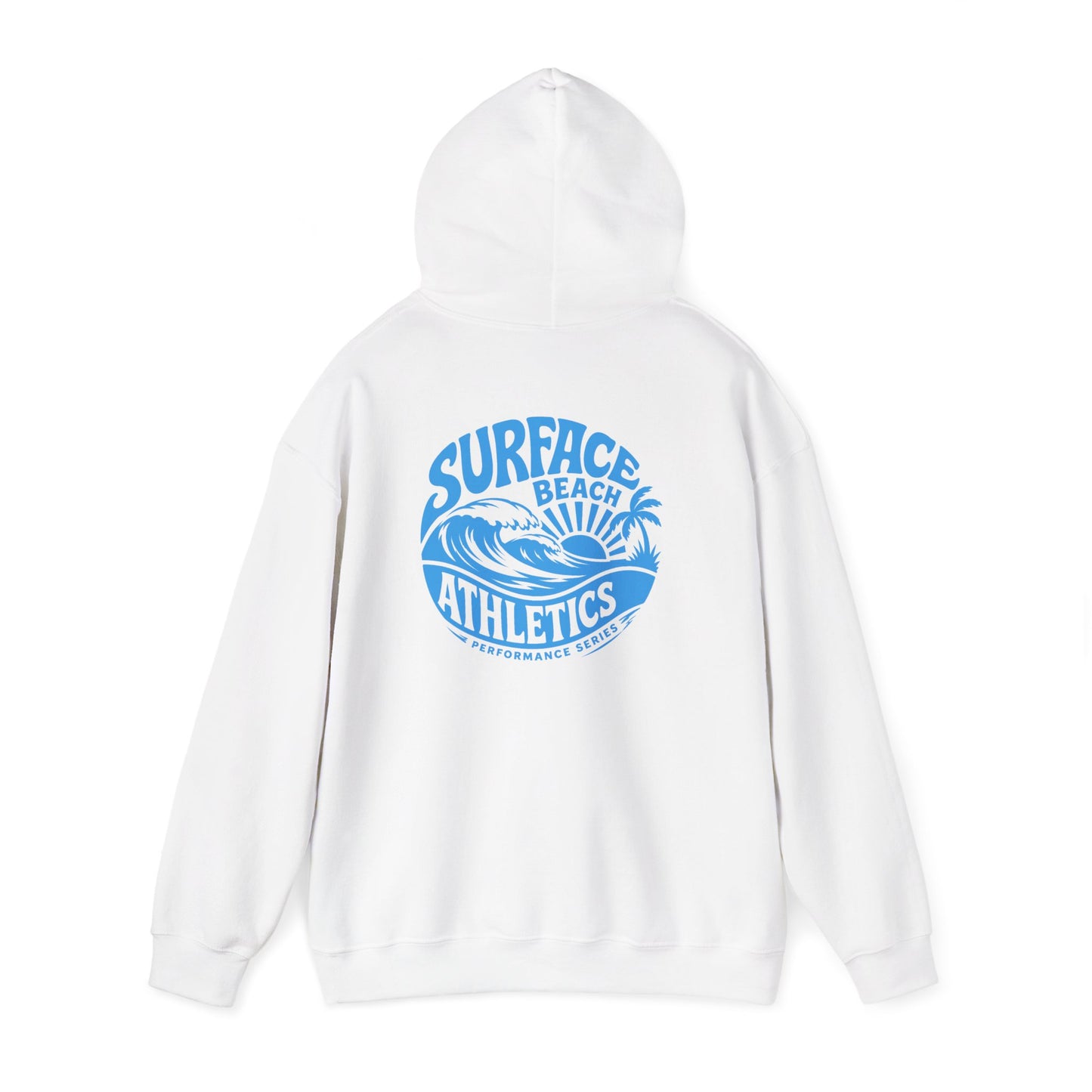 Surface Beach Athletics Hoodie — Coastal Wave Surf Club Sweatshirt