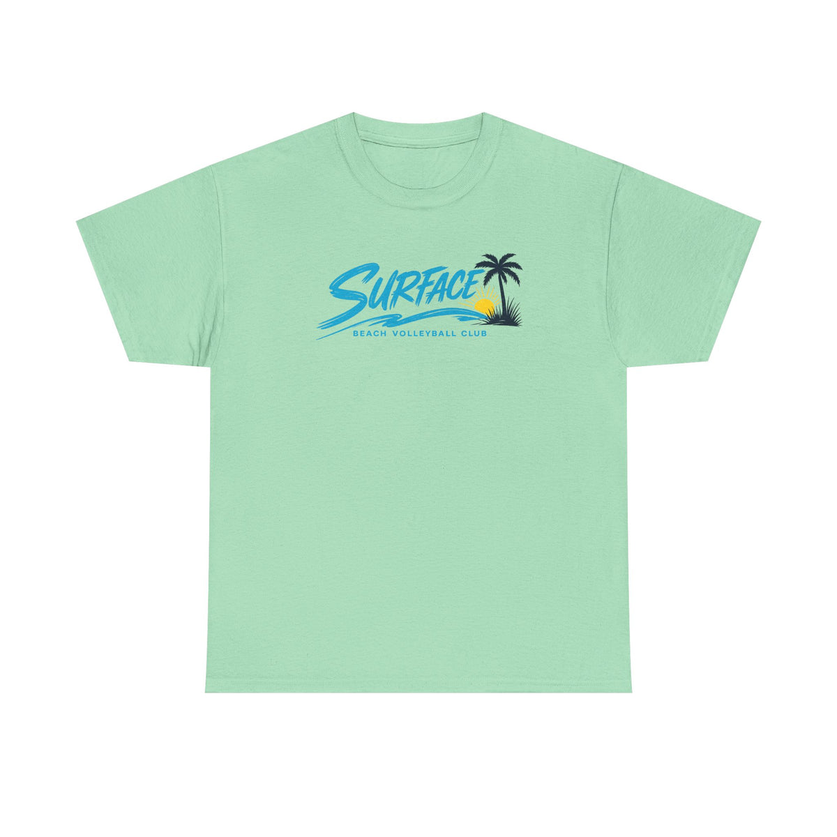Surface Surf Club T-Shirt – Retro Palm Beach Sunset Tee