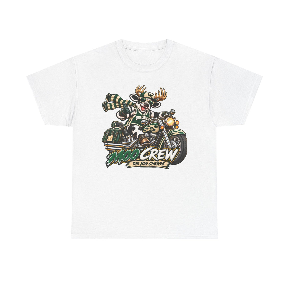 Moo Crew The Big Cheese Retro WI Teams Graphic Tee