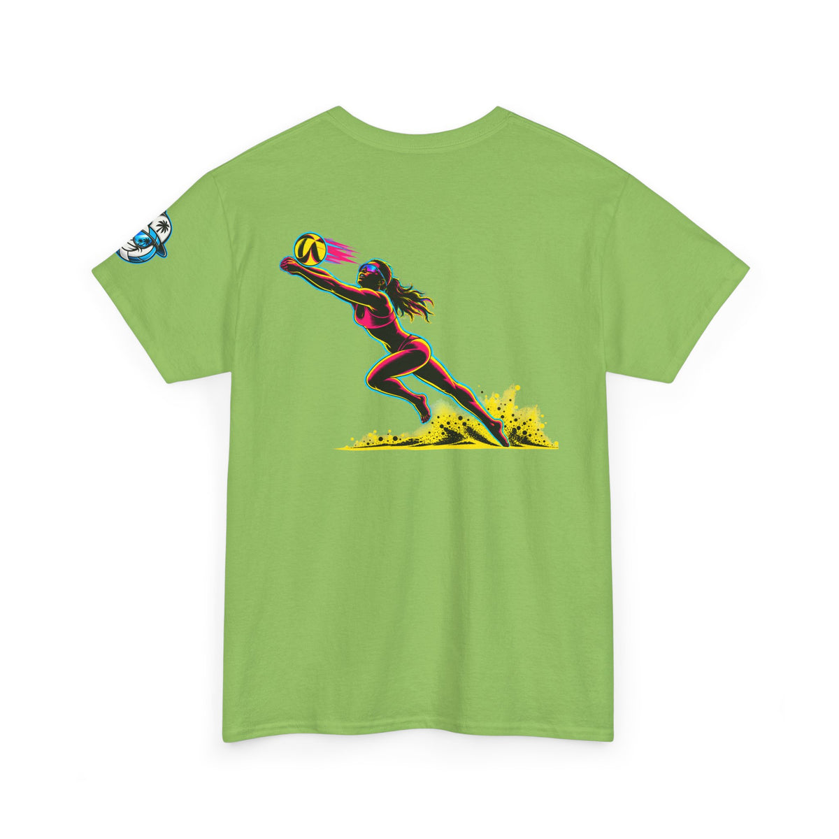 Beach Volleyball Tee — "Surface" Sunset Surface Club Graphic T-Shirt