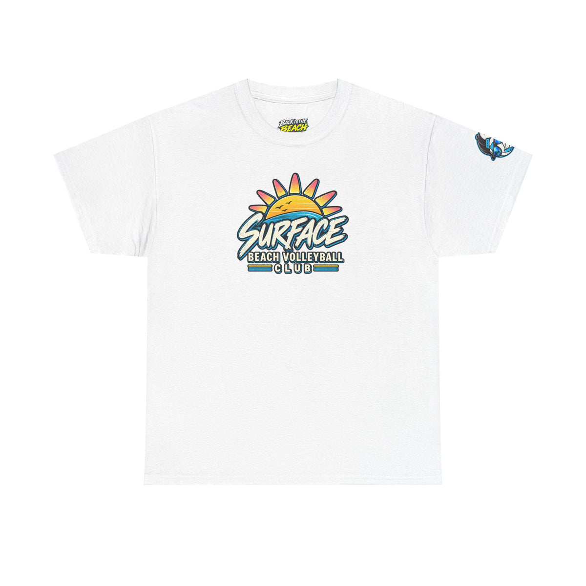 Beach Volleyball Tee — "Surface Beach Volleyball Club" Graphic T-Shirt