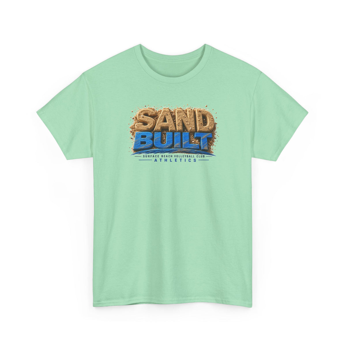 Sand Built Athletic Tee – Beach-Inspired 'Sand Built' Graphic T-Shirt