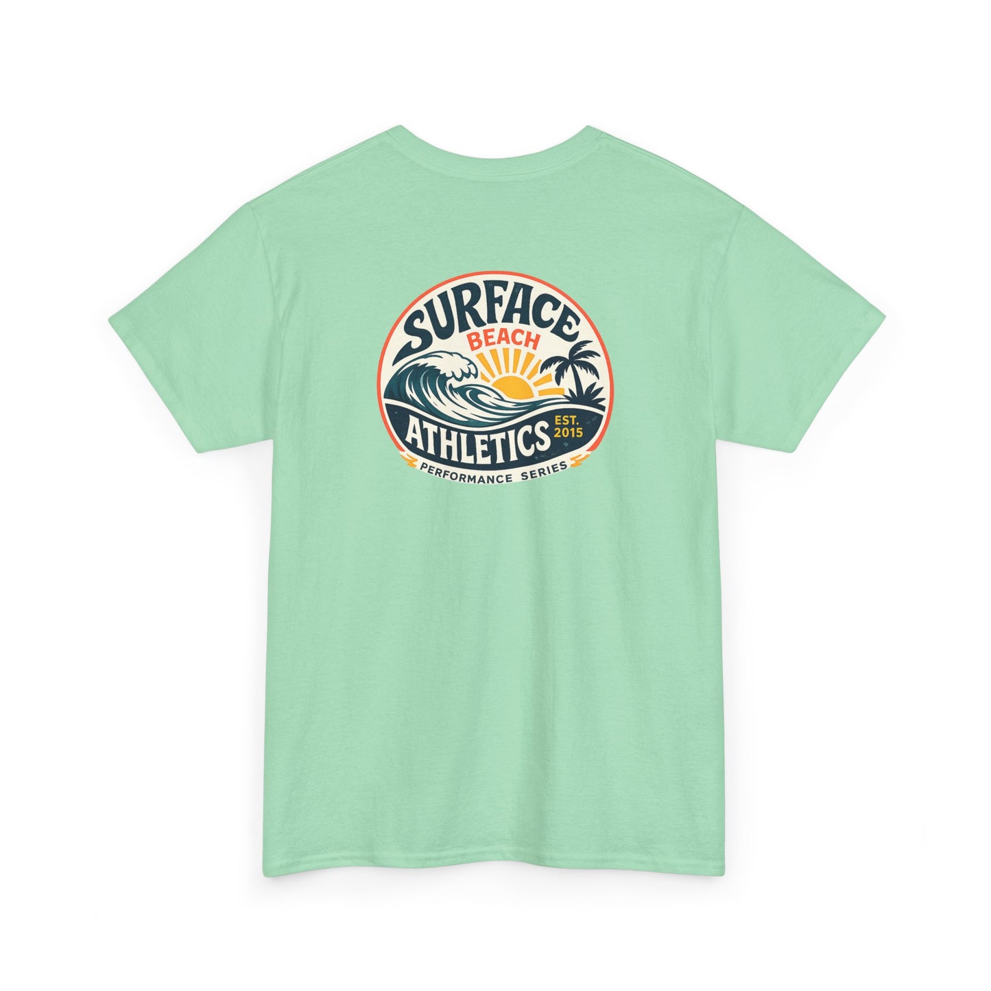 Surface Athletics Beach T‑Shirt — Vintage Surf Logo Tee