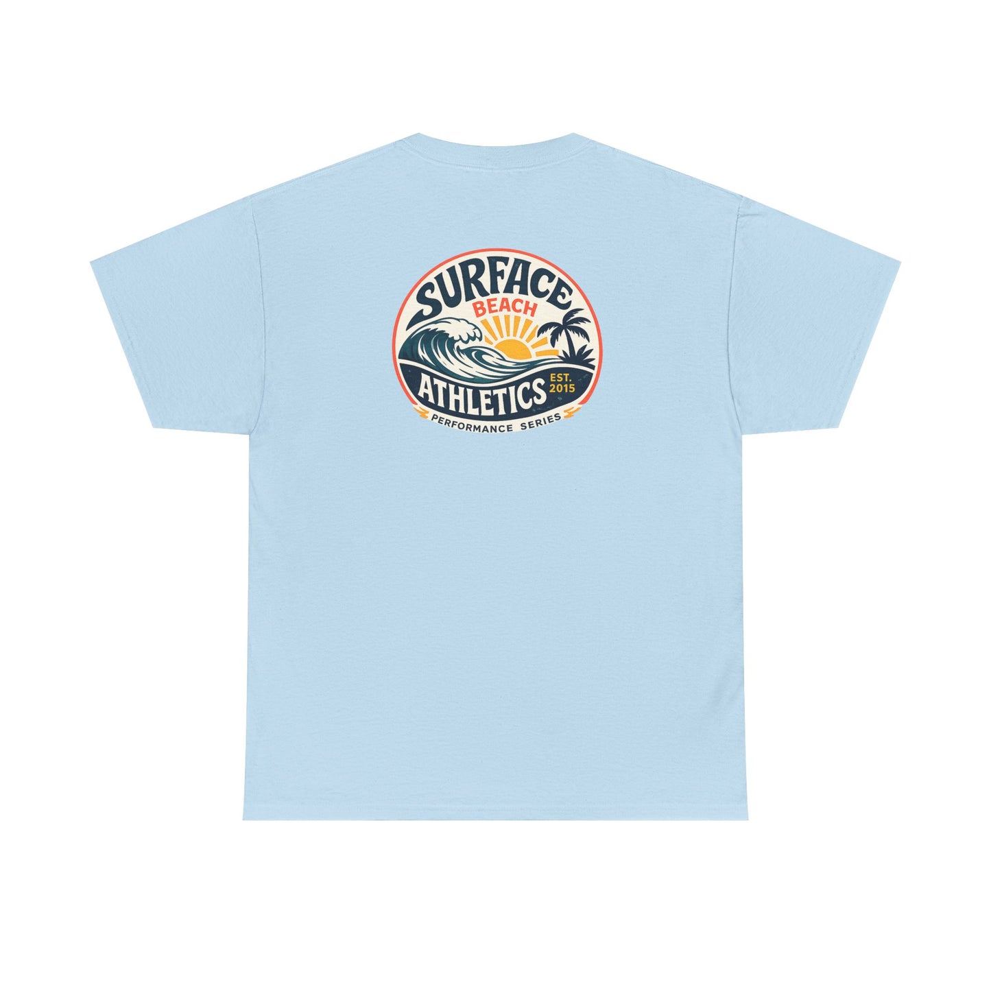 Surface Athletics Beach T‑Shirt — Vintage Surf Logo Tee