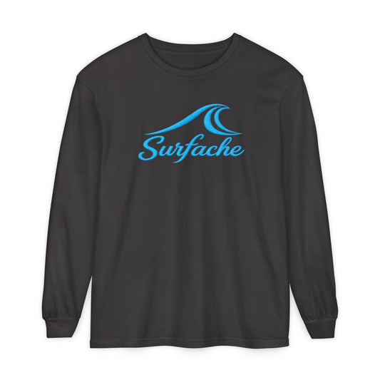 Surfache Wave Long Sleeve Tee — Beach Vibes Graphic T-Shirt