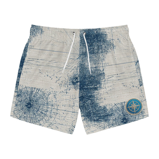 Surfache Charting Swim Trunks with Compass Patch
