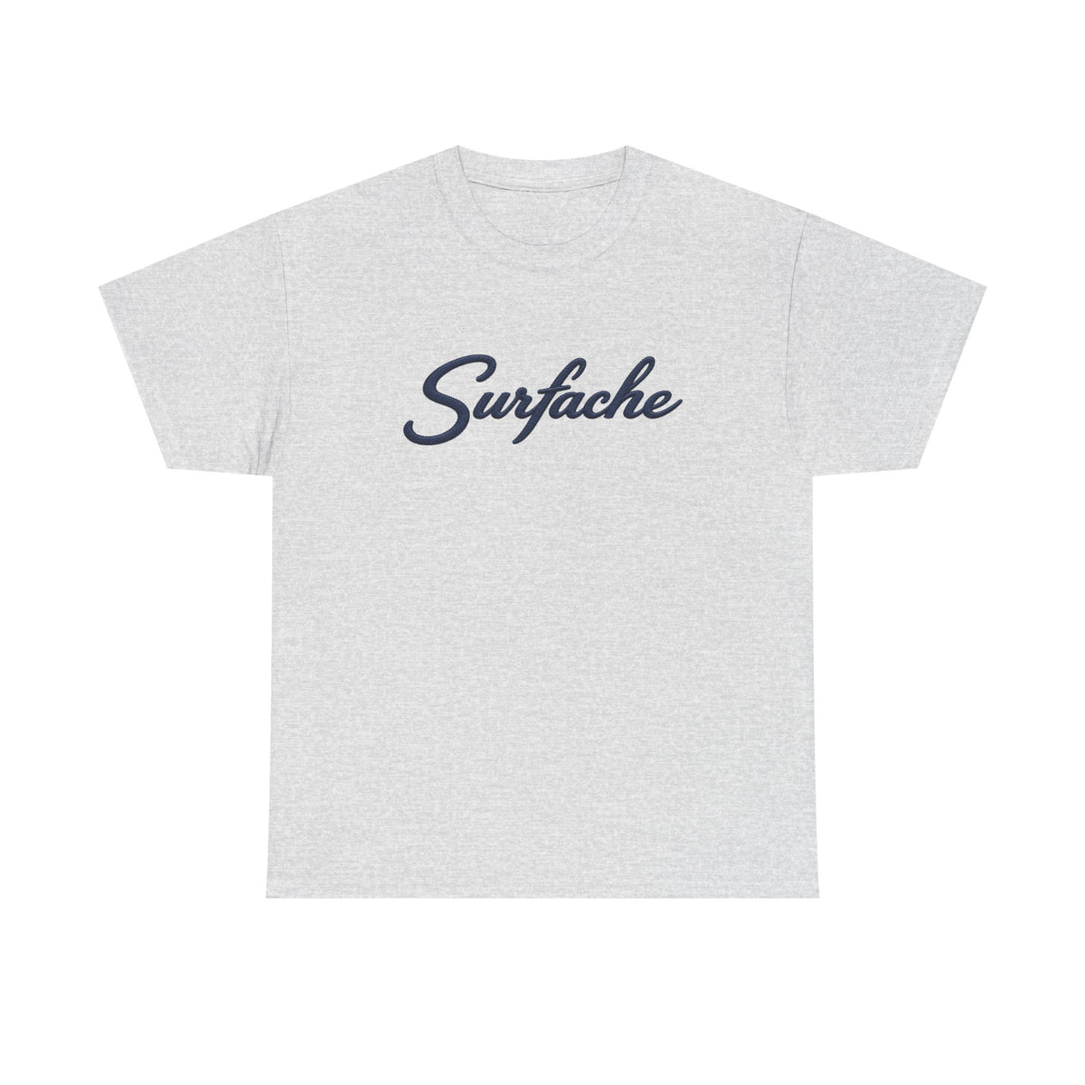 Surfache Logo Tee — Retro Script Front & Manta Ray Patch Back
