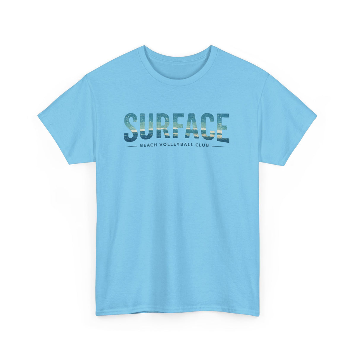 Surface Beach Club T-Shirt — Vintage Palm & Wave Logo Tee