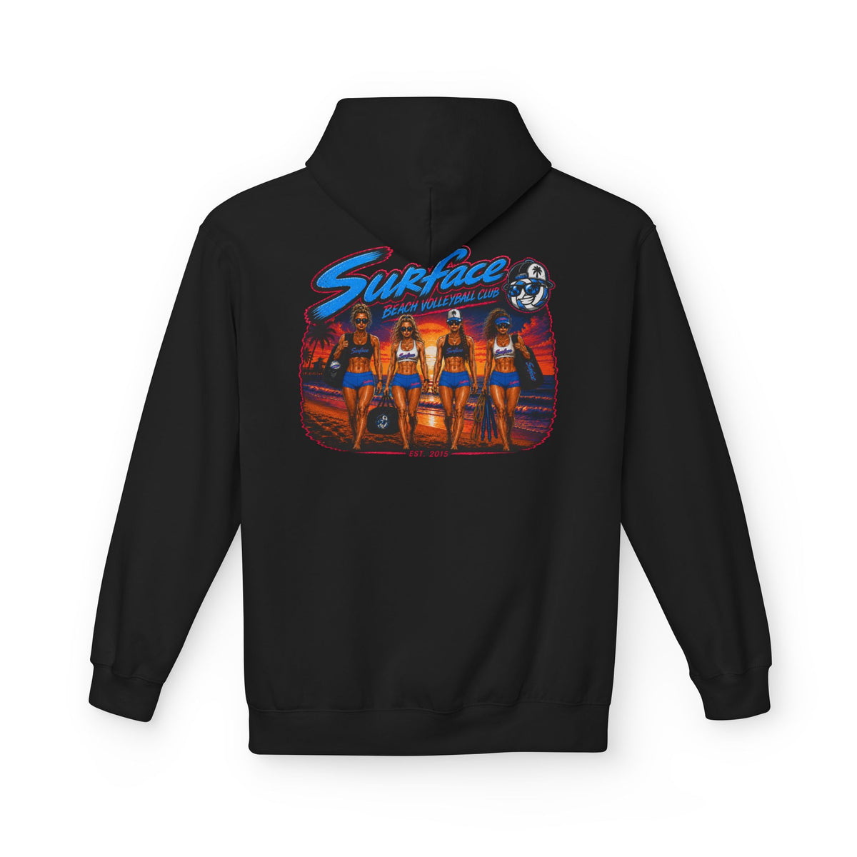 Surface Beach Volleyball Hoodie —Sunset Nights Pullover