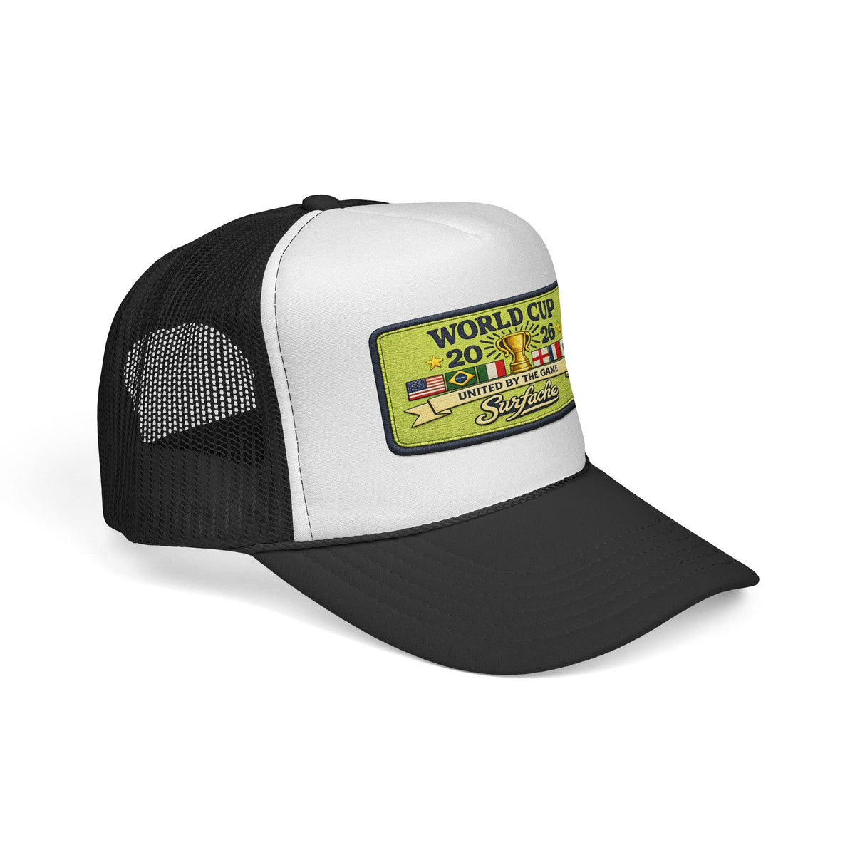 Surfache World Cup 2026 Trucker Hat – United by the Game Soccer Patch Cap