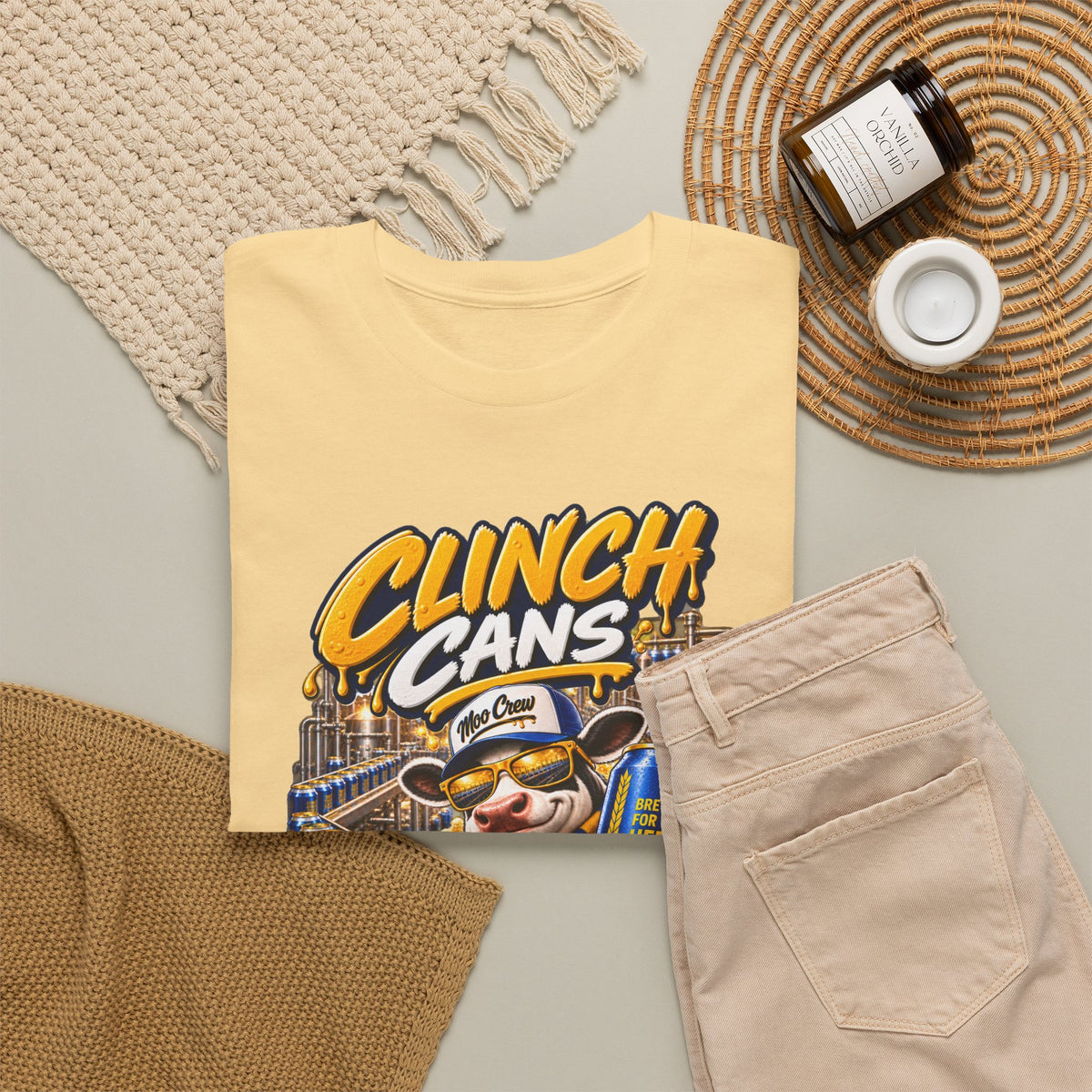 Moo Crew Clinch Cans World Series Champs Baseball Graphic Tee