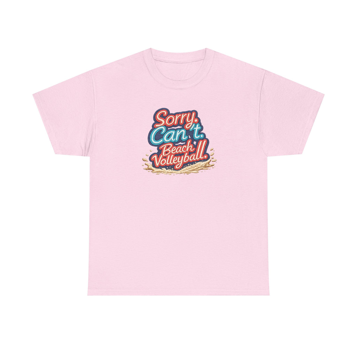 Beach Volleyball Tee — "Sorry, Can't. I’ve Got Beach Volleyball" Retro Graphic
