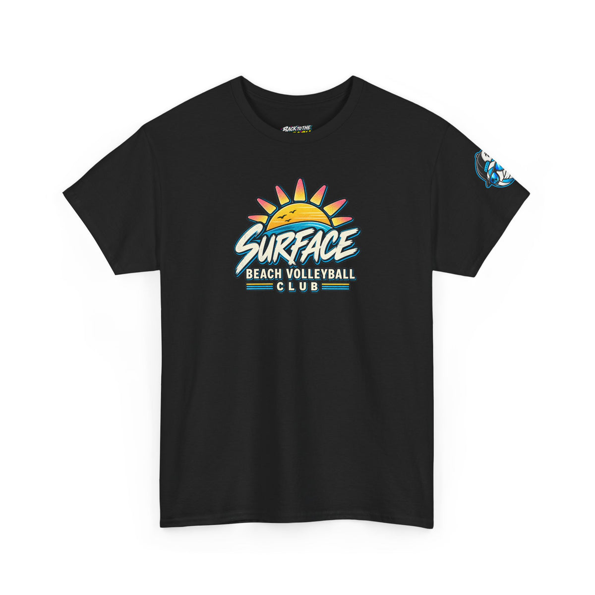 Beach Volleyball Tee — "Surface" Club Surf Sun Graphic Shirt