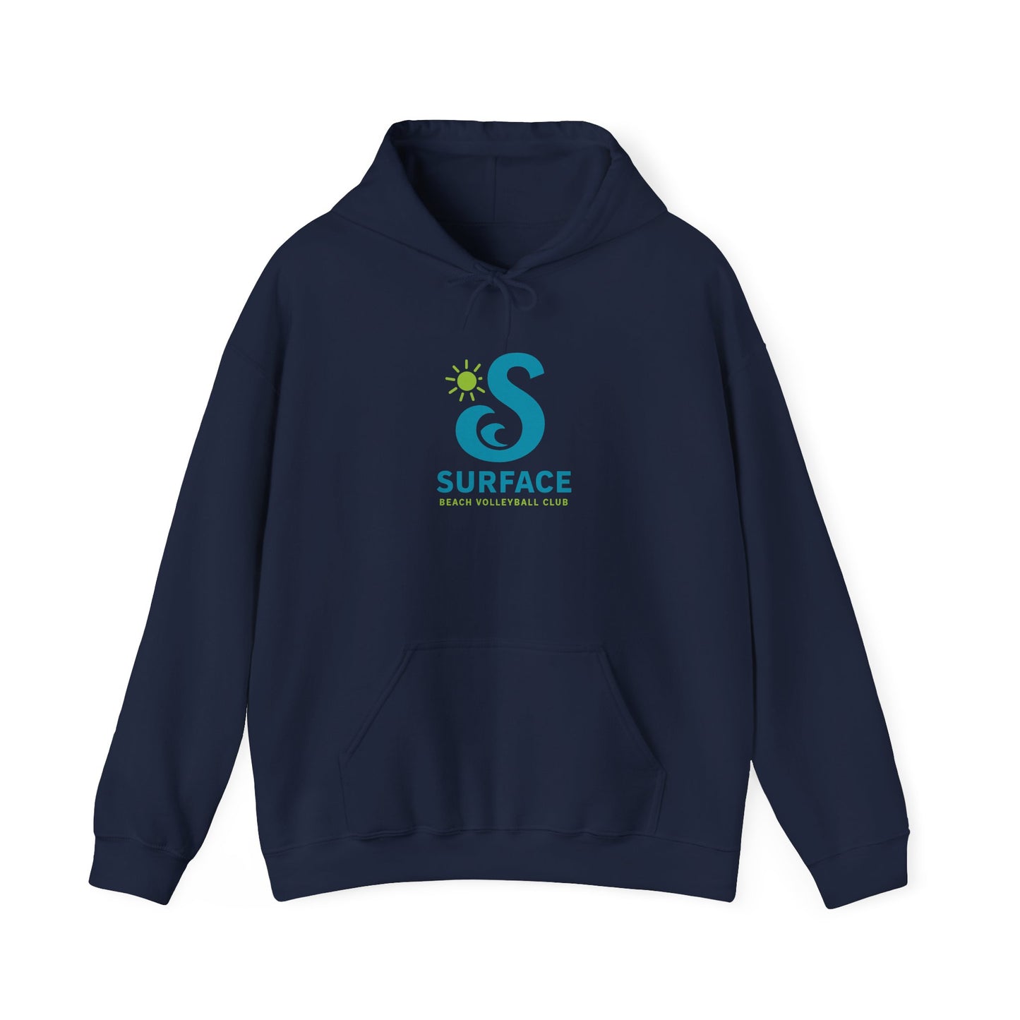 Wave Logo Surface Beach Volleyball Unisex Heavy Blend™ Hooded Sweatshirt