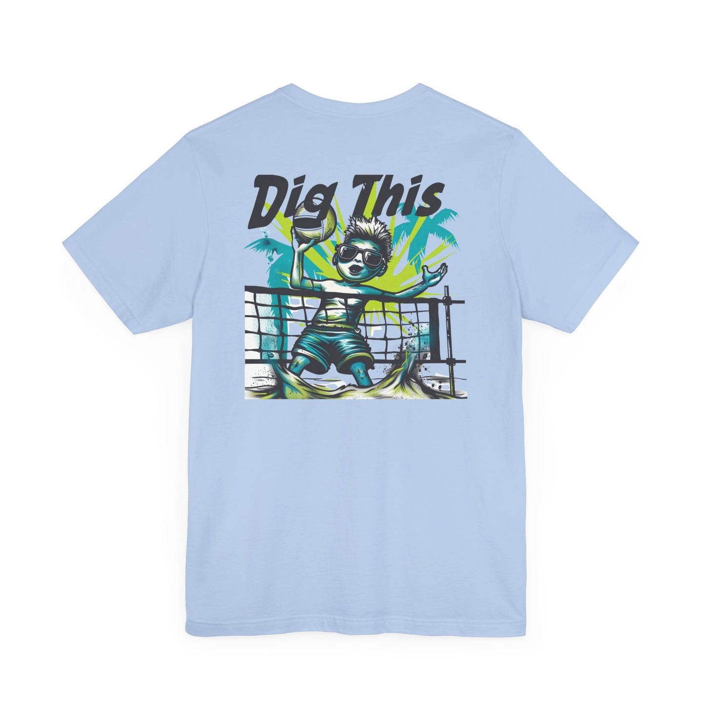 Dig This Icon Surface Beach Volleyball Unisex Jersey Short Sleeve Tee