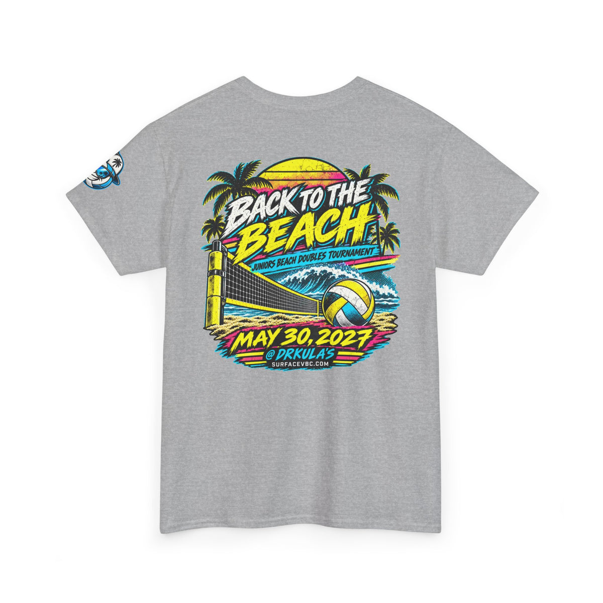 Back to the Beach — Retro Beach Volleyball Tournament Tee
