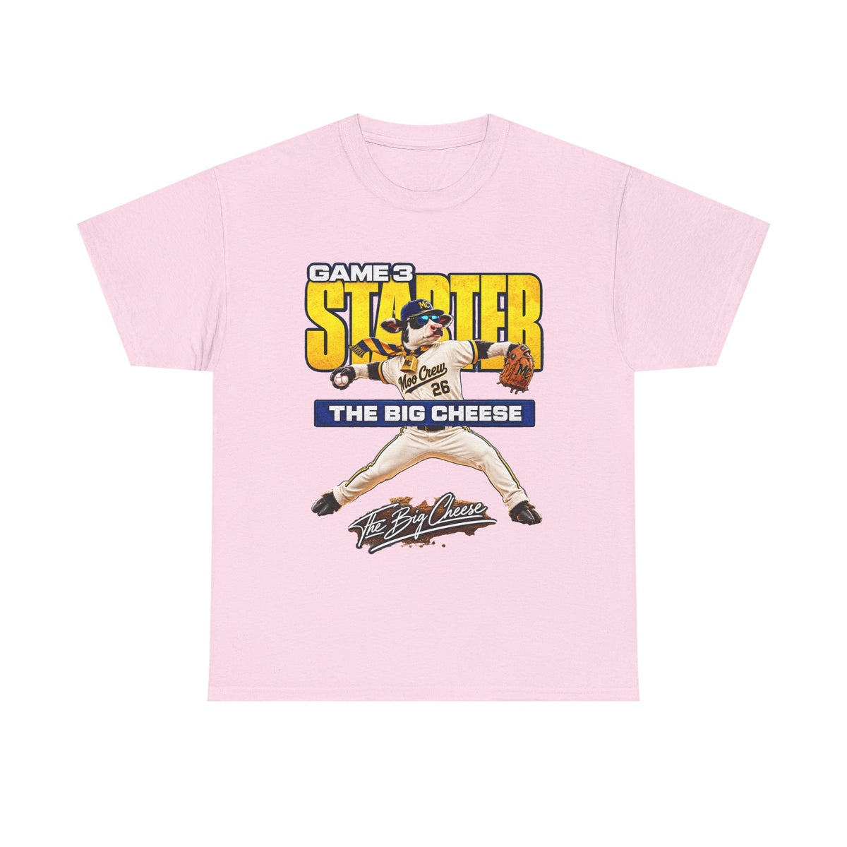 Moo Crew Game 3 Starter Baseball T-Shirt – The Big Cheese