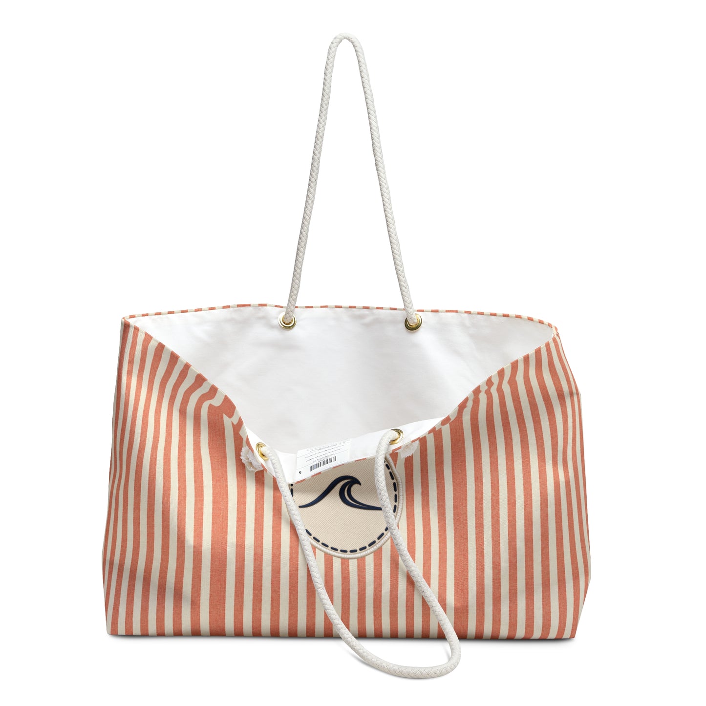 Surfache Slim Striped Seaside Weekender Bag — Aperol Spritz Nautical Travel Tote