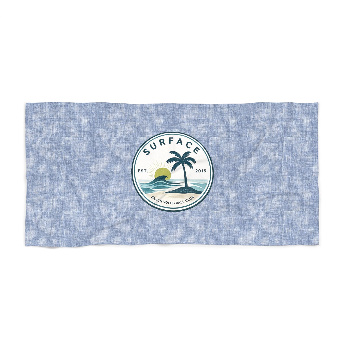 Surface Palm Beach Towel – Vintage Sunset Palm Tree Coastal Throw