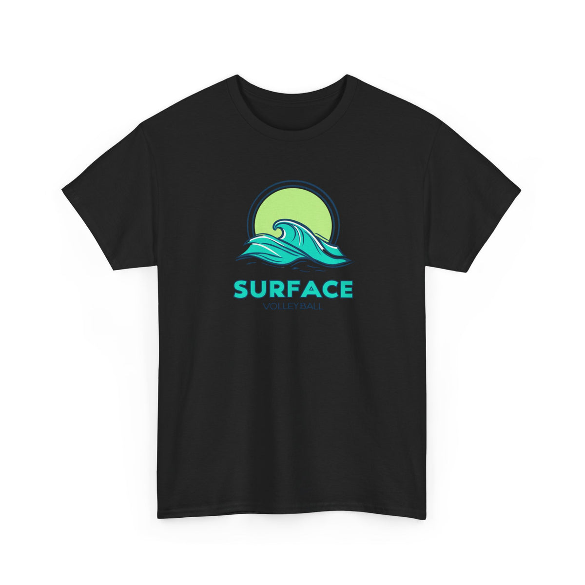Surface Volleyball Tee — Retro Wave Surf Logo T‑Shirt