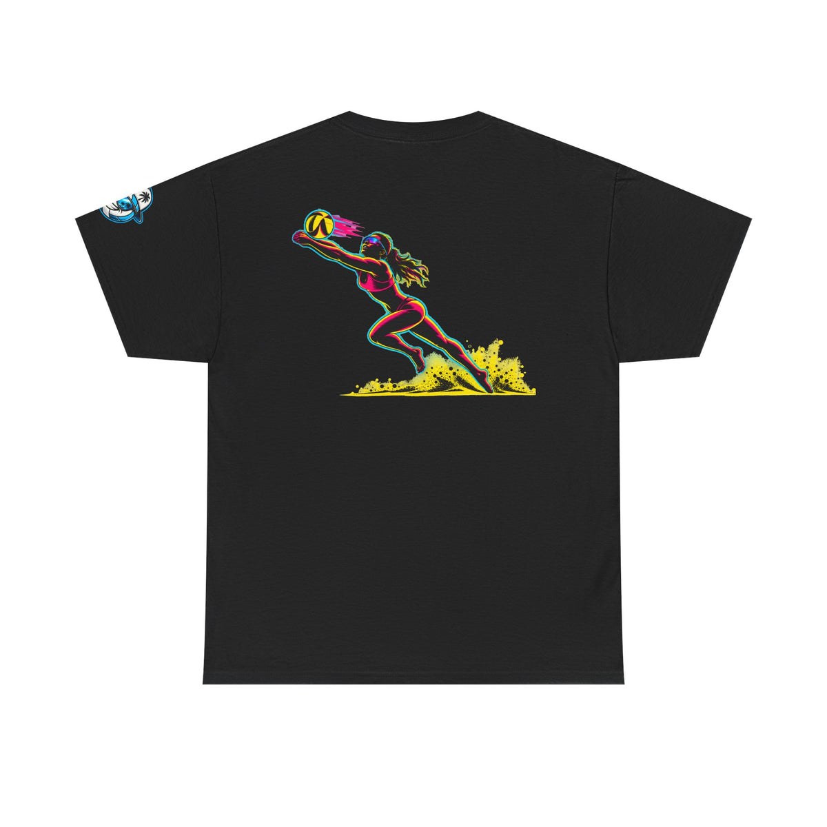 Beach Volleyball Tee — "Surface" Sunset Surface Club Graphic T-Shirt