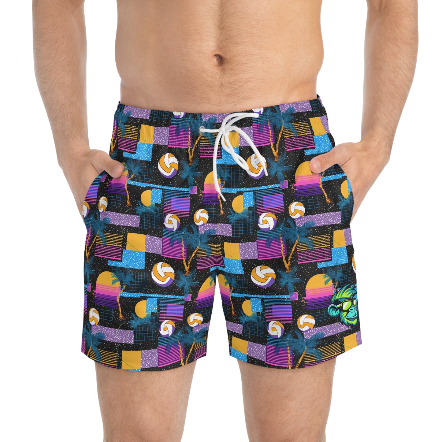 Mascot Surface Beach Volleyball Club Modern Swim Trunks