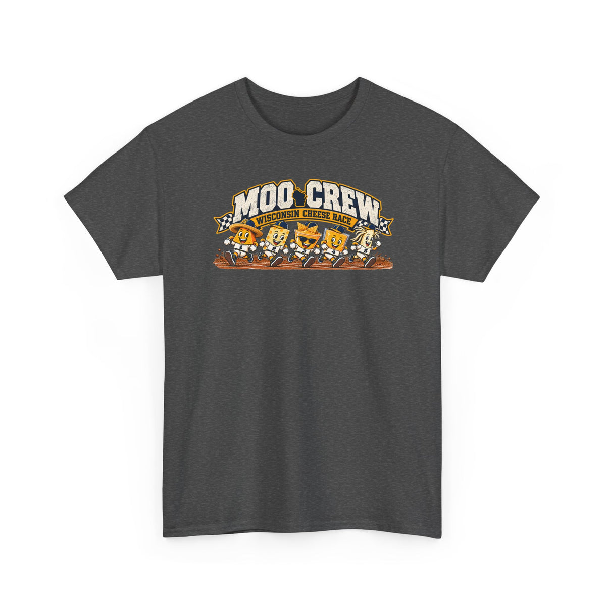 Moo Crew Cheese Race Baseball T-Shirt