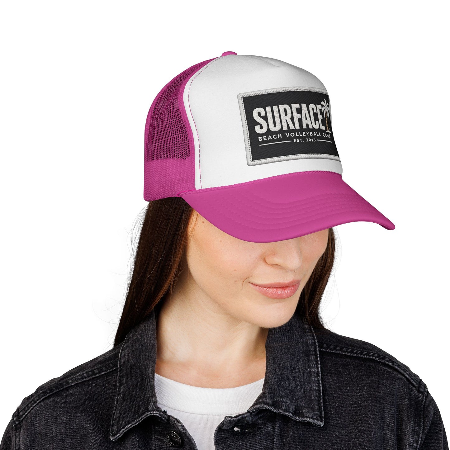 Surface Beach Volleyball Club Trucker Cap — Palm Patch Surf Hat