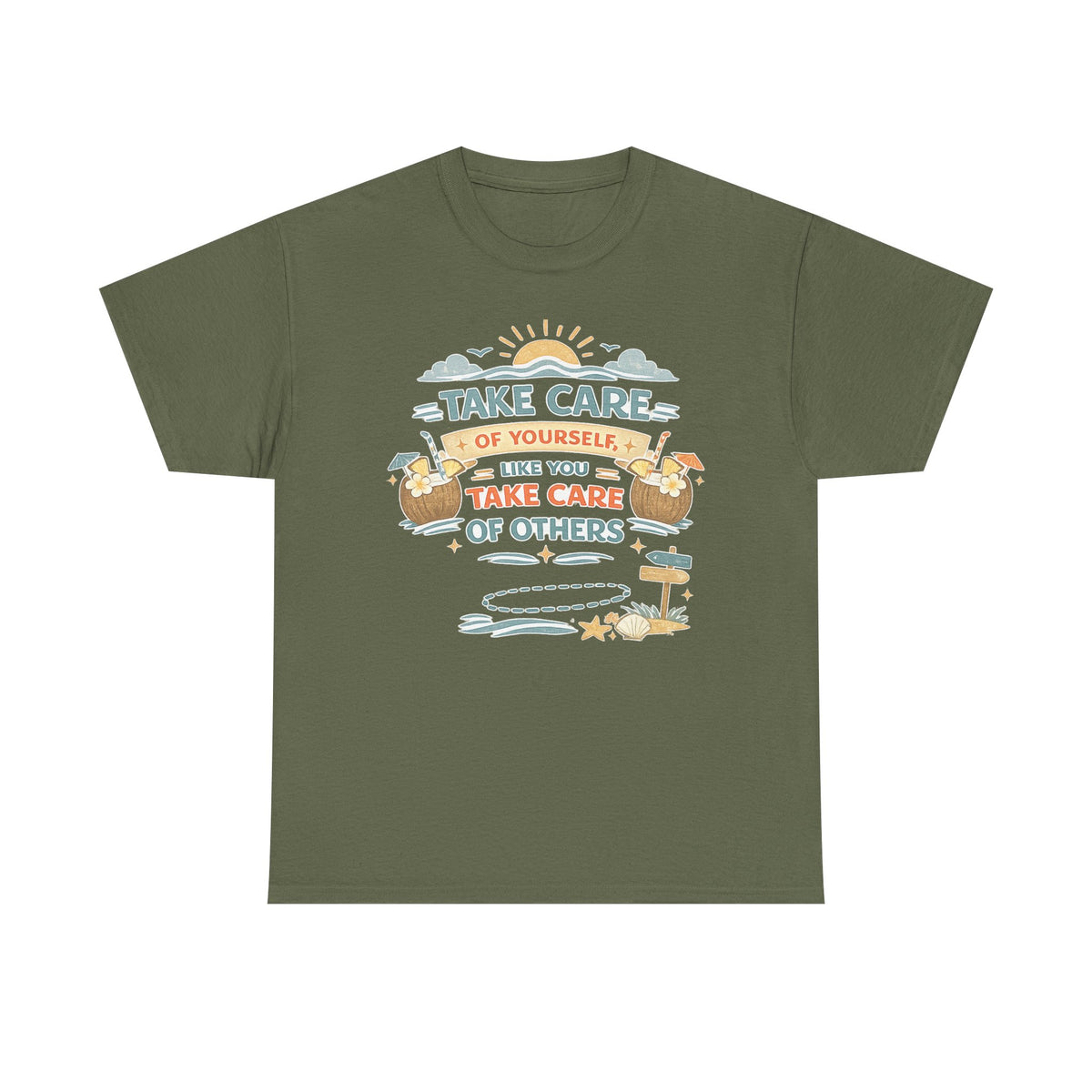 Motivational Graphic Tee — “Take Care of Yourself Like You Take Care of Others” / Keep Moving Forward