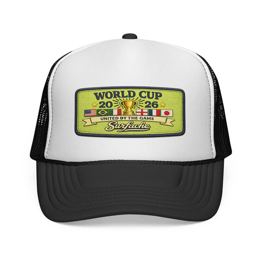 Surfache World Cup 2026 Trucker Hat – United by the Game Soccer Patch Cap