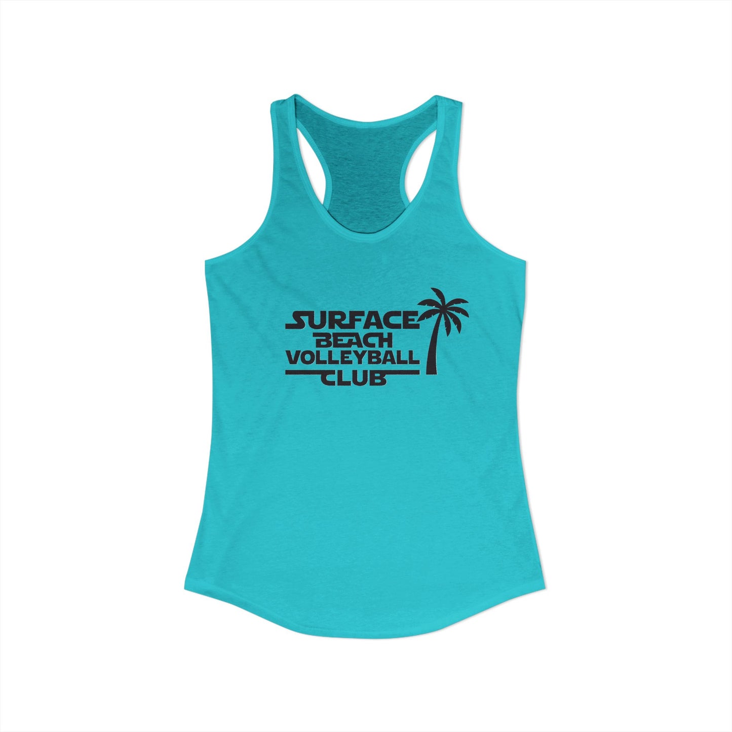 “Partners” Surface Beach Volleyball Club Women's Racerback Tank - Beach Vibes