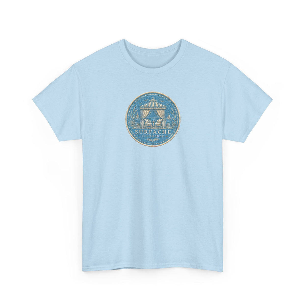 Surfache Cabana Club T‑Shirt – Tropical Beach Cabana Graphic Tee