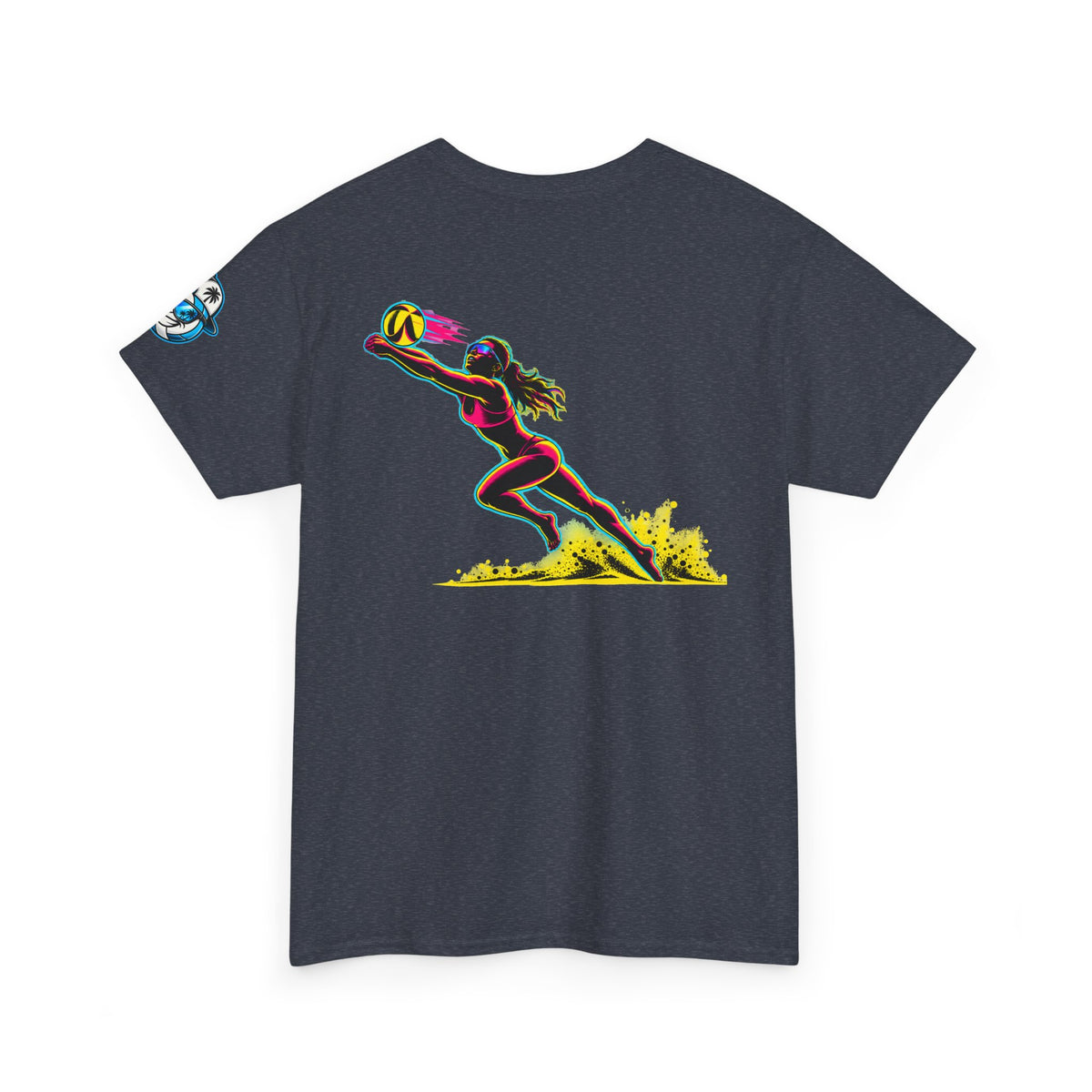Beach Volleyball Tee — "Surface" Sunset Surface Club Graphic T-Shirt