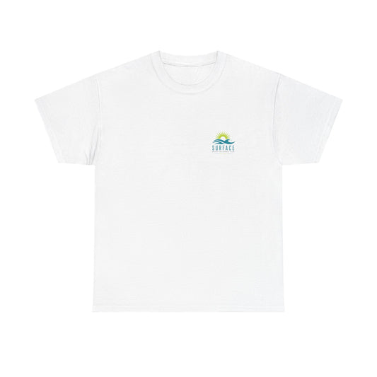 Surface Beach Volleyball Club Tee — Surf Wave & Sun Graphic T-Shirt