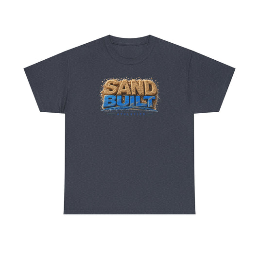 Sand Built Athletic Tee – Beach-Inspired 'Sand Built' Graphic T-Shirt