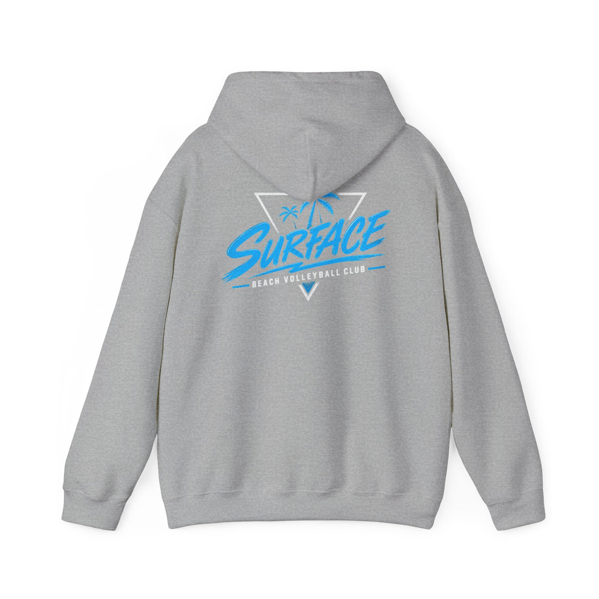 Surface Palm Tree Hoodie — Retro Beach Surf Graphic Hoodie