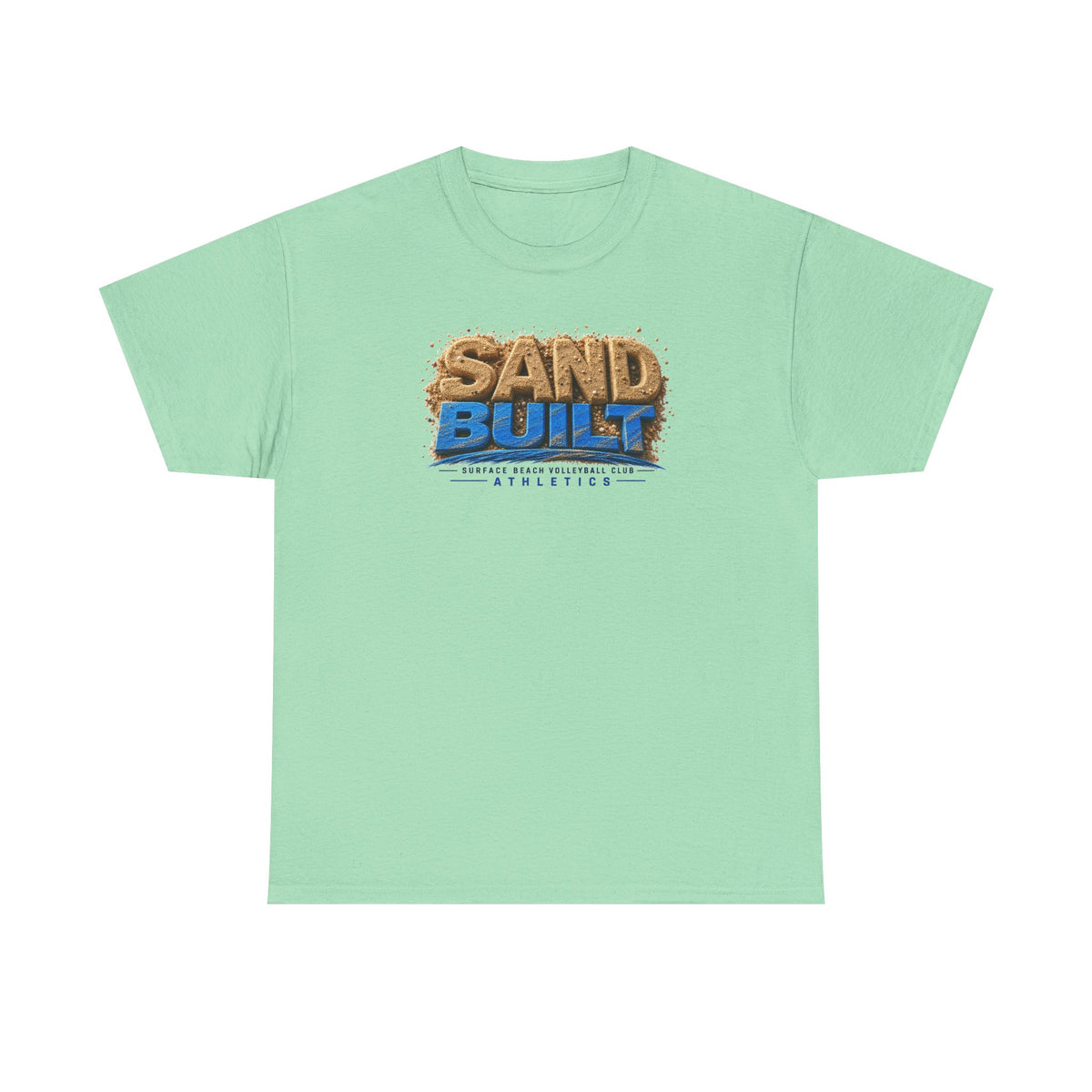 Sand Built Athletic Tee – Beach-Inspired 'Sand Built' Graphic T-Shirt