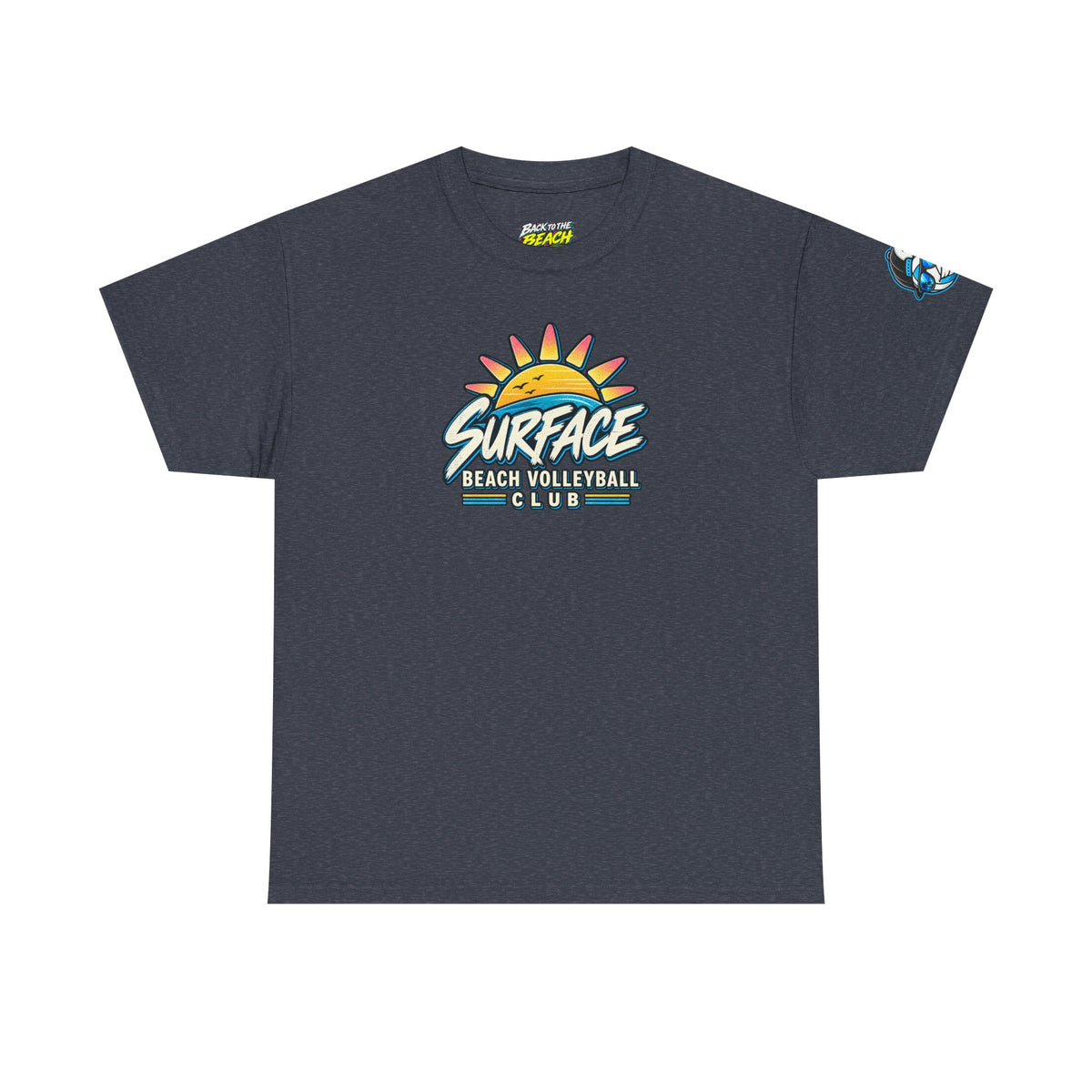 Beach Volleyball Tee — "Surface Beach Volleyball Club" Graphic Shirt
