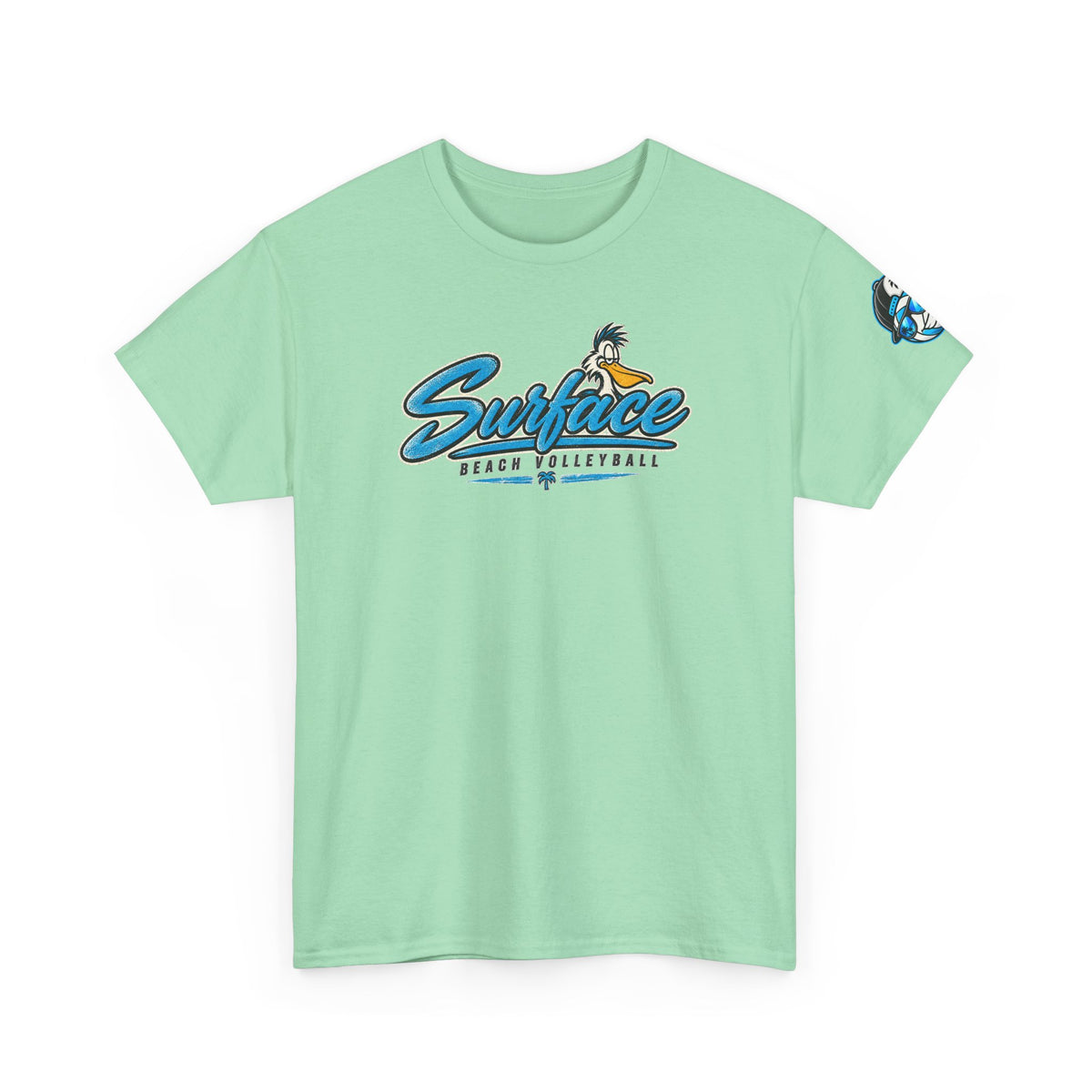 Surface Mascot T-Shirt — Retro Beach Surf Logo Tee